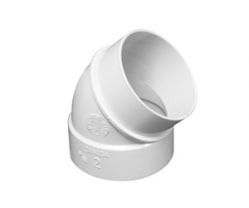 45 Degree Elbow Spigot Ducted vacuum system