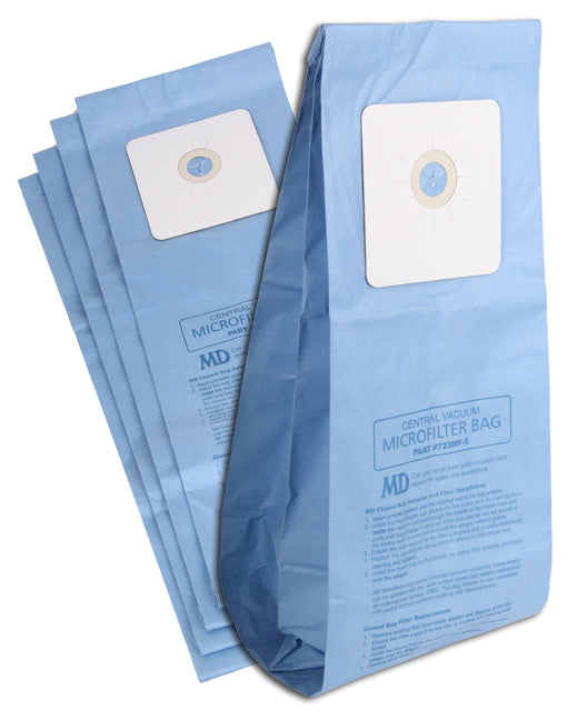 DUCTED VACUUM CLEANER BAGS 5-Pack Closed Microfilter Bags