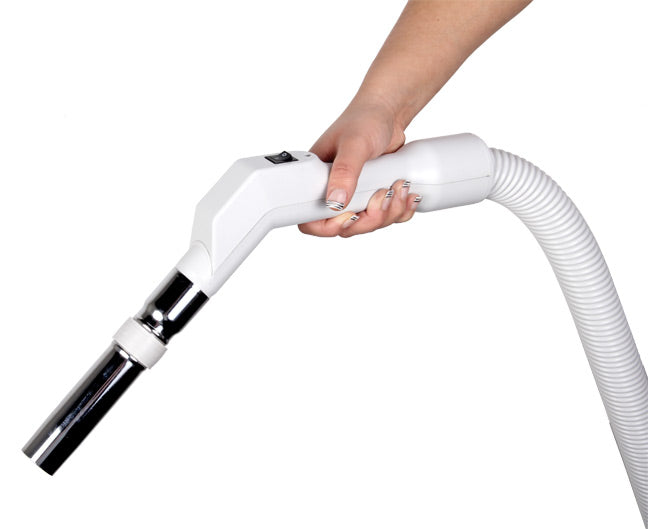 Ducted vacuum system Premium Switch Hose with Suction Control Switch - Grey (9 meter)